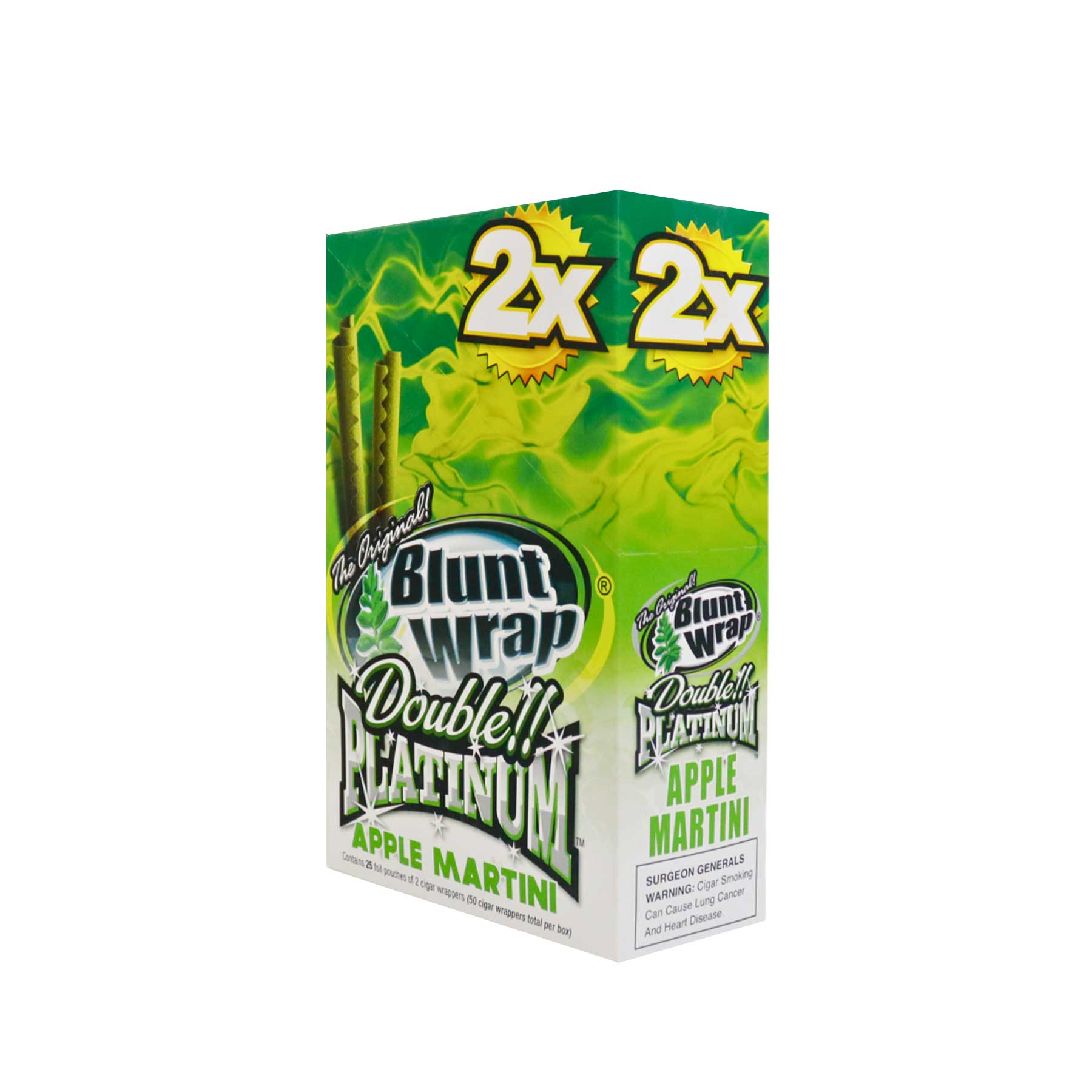 Blunt Wrap Platinum Apple Martini Display 25 unidades