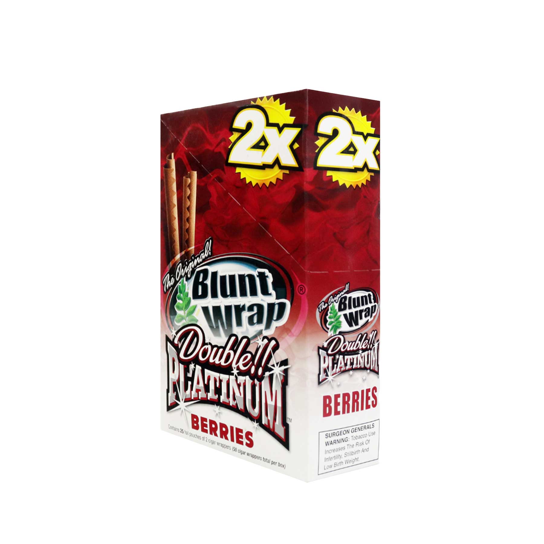 Blunt Wrap Platinum Berries Display 25 unidades