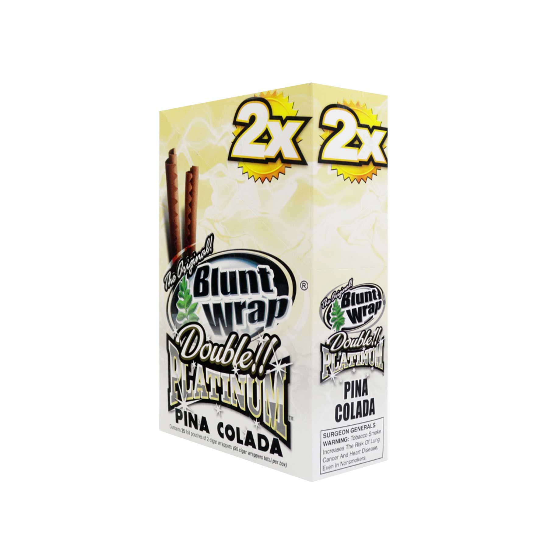 Blunt Wrap Platinum Piña Colada Display 25 unidades