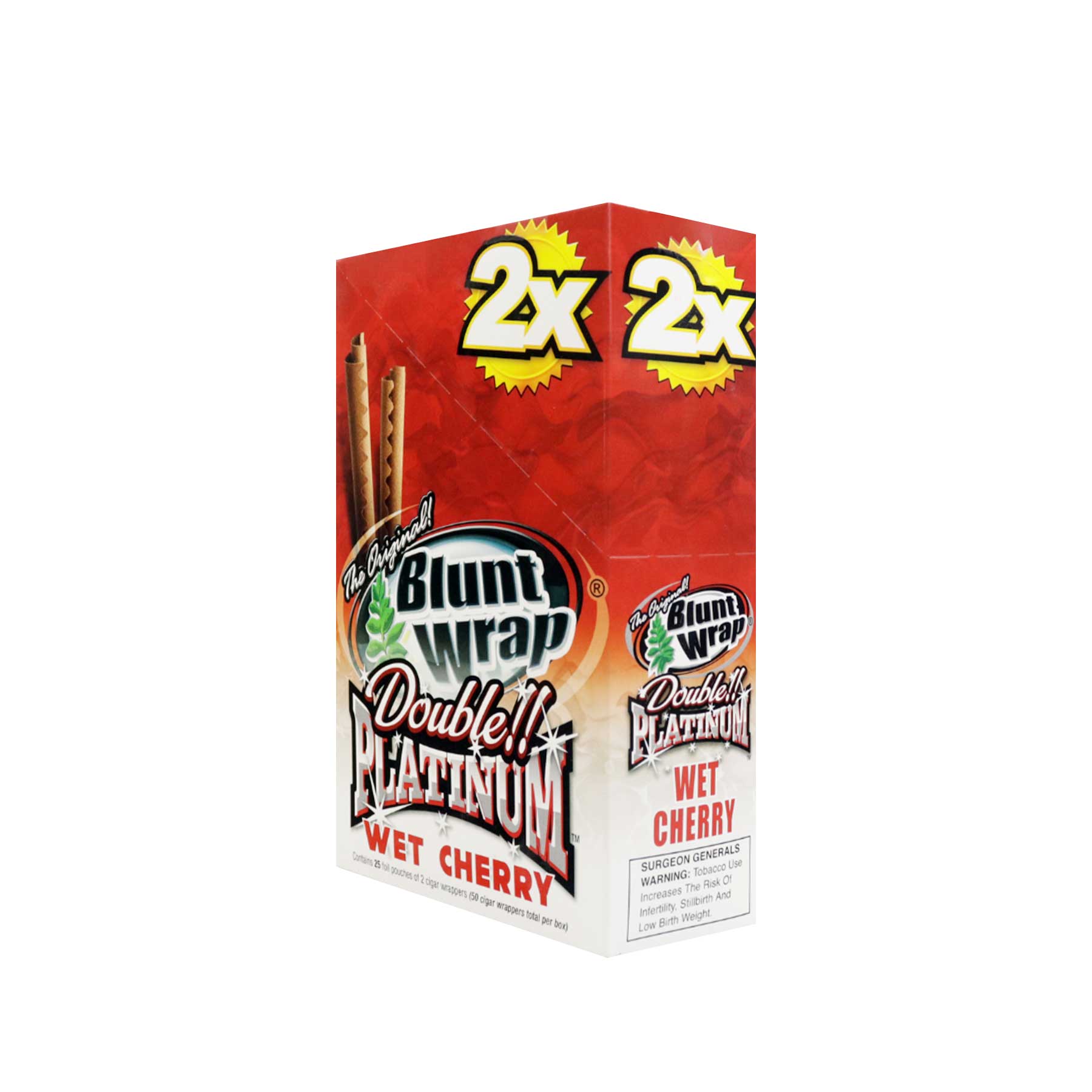Blunt Wrap Platinum Wet Cherry Display 25 unidades