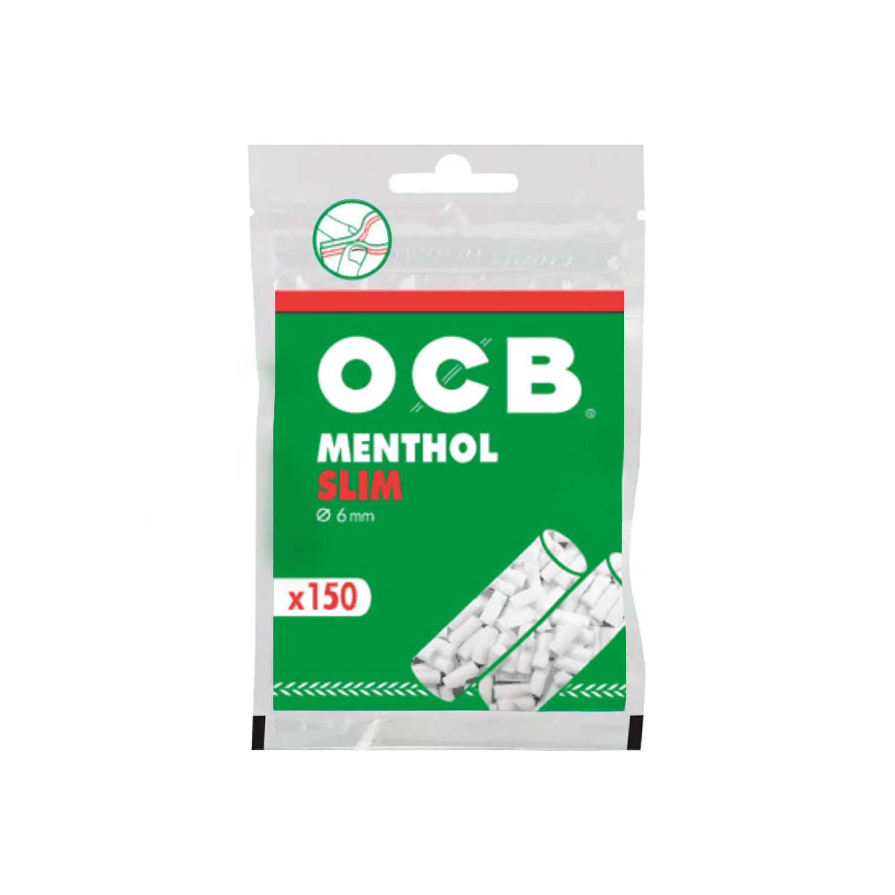 Filtros OCB Slim Menthol x 150 Display