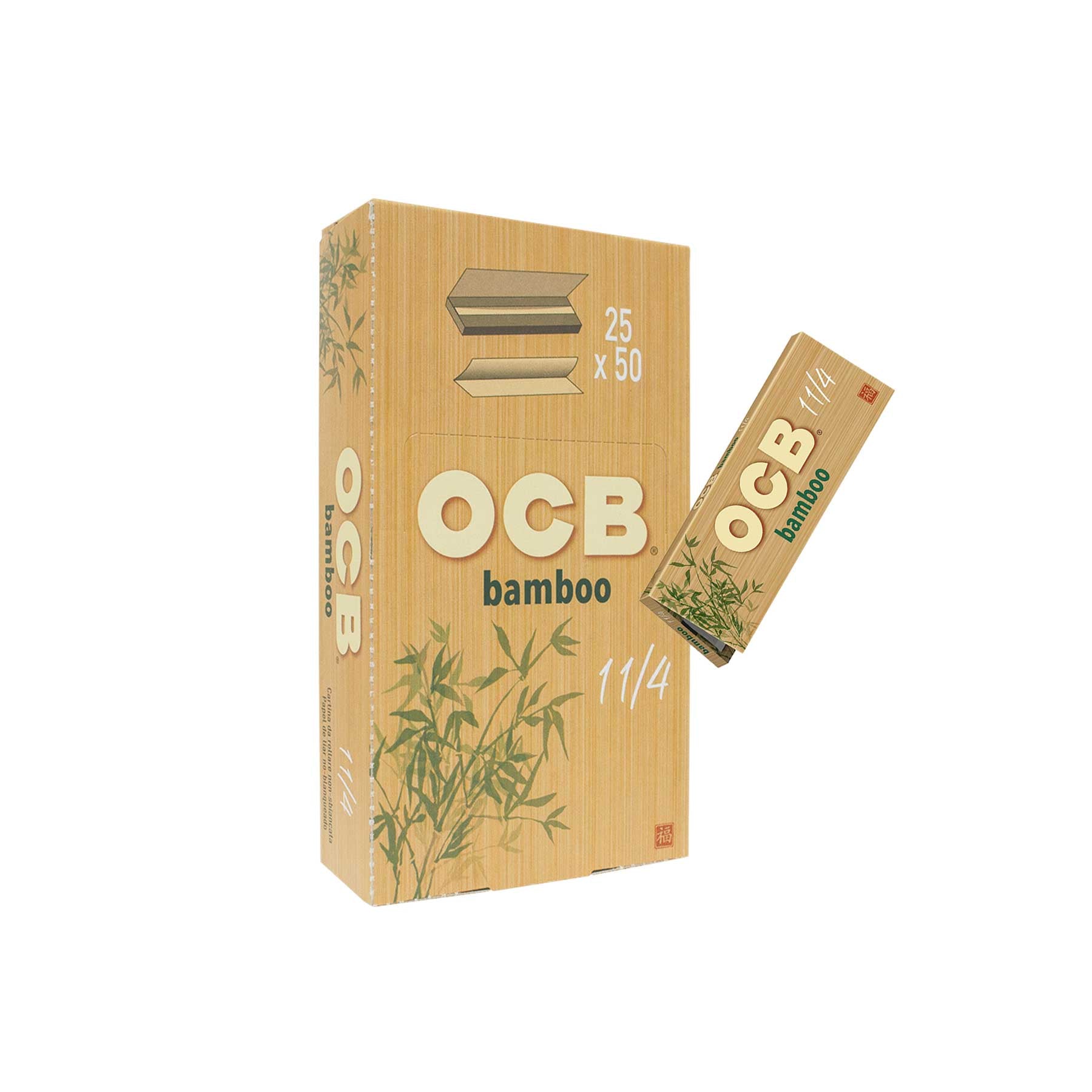 Papelillos OCB Bamboo 1 1/4 Display