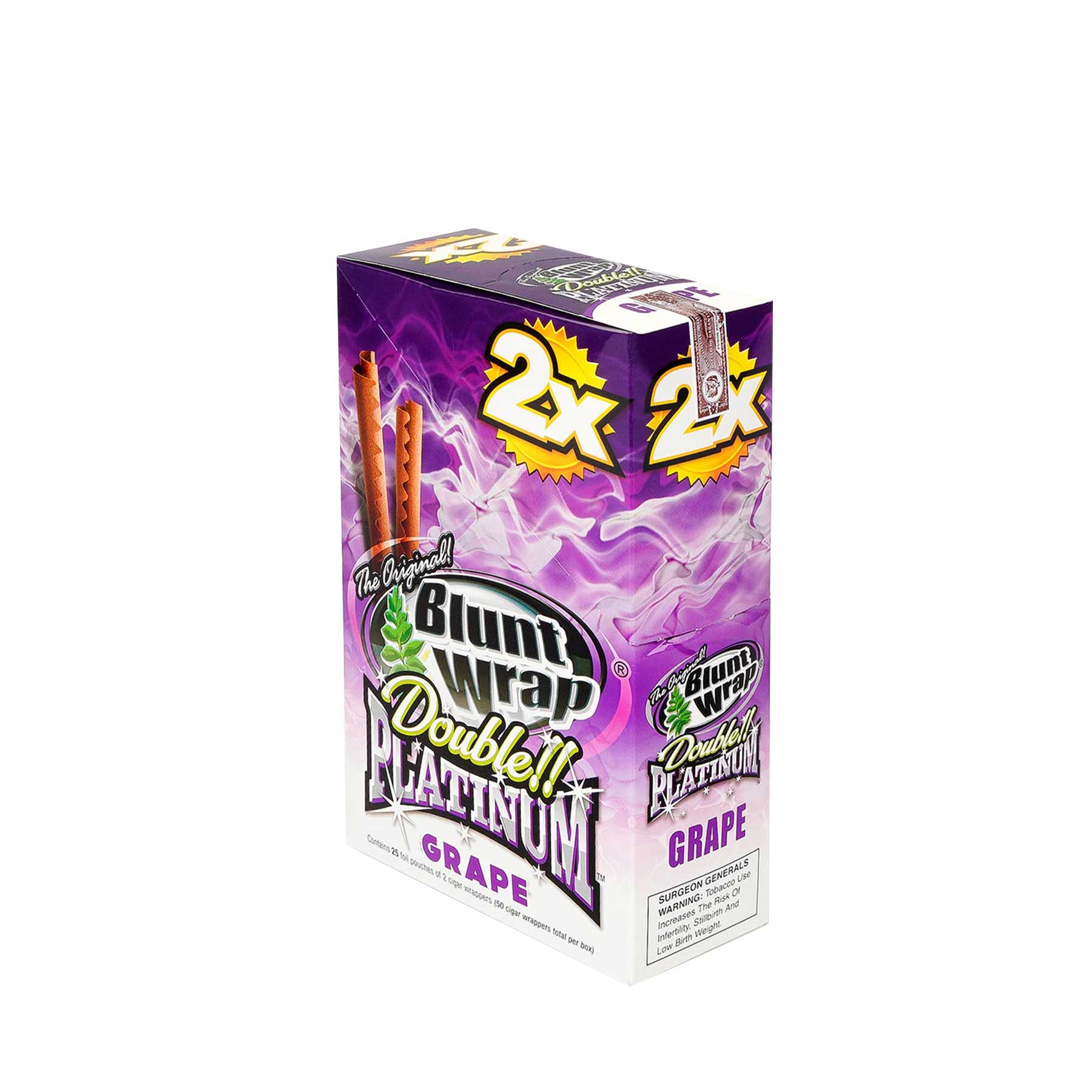 Blunt Wrap Platinum Uva Display 25 unidades