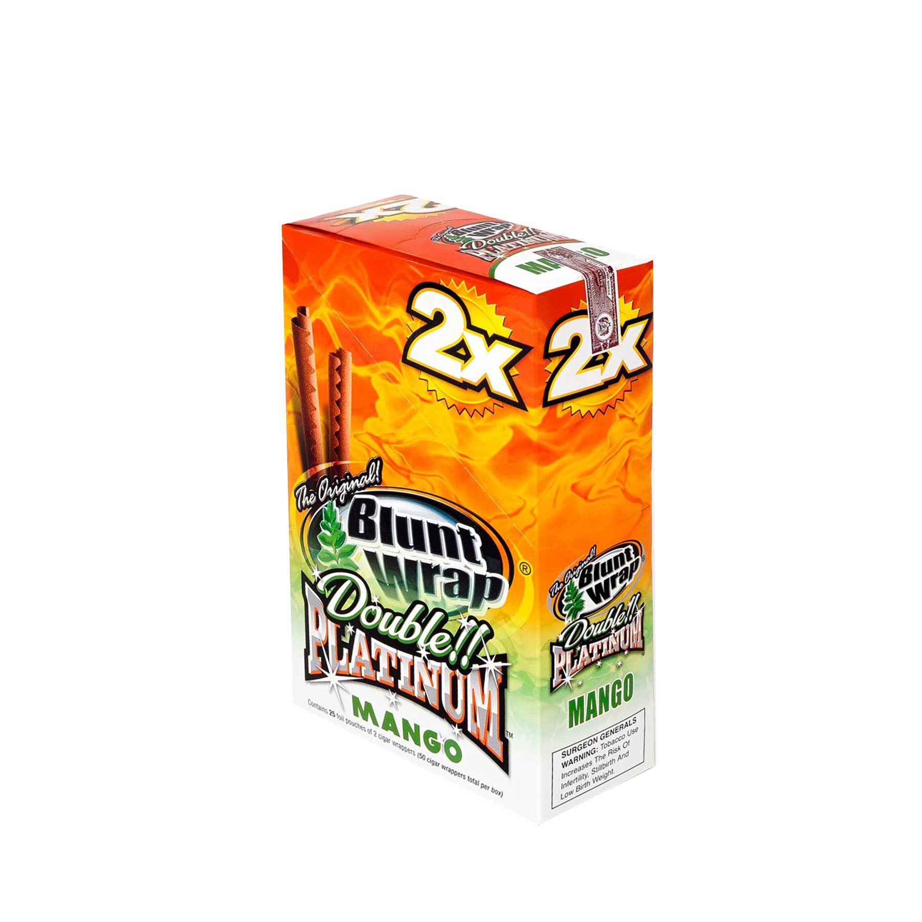 Blunt Wrap Platinum Mango Display 25 unidades